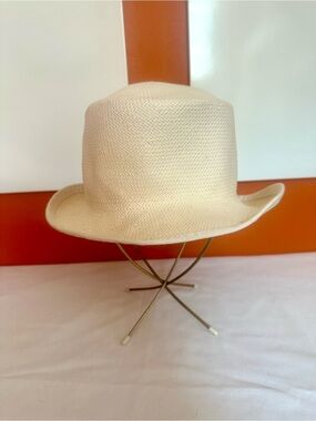 J.CREW Cream Straw Woven Bucket Sun Hat | Made in Italy